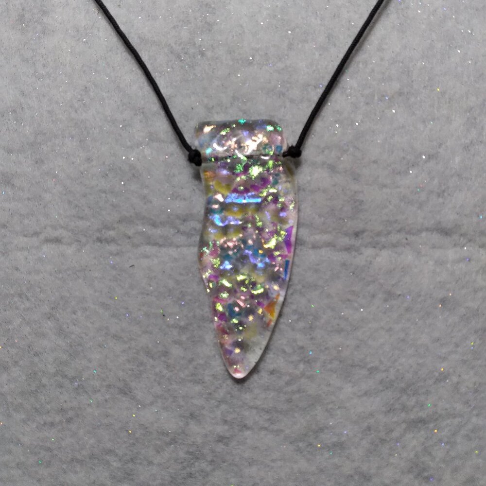Glass Art Necklace (Vintage)